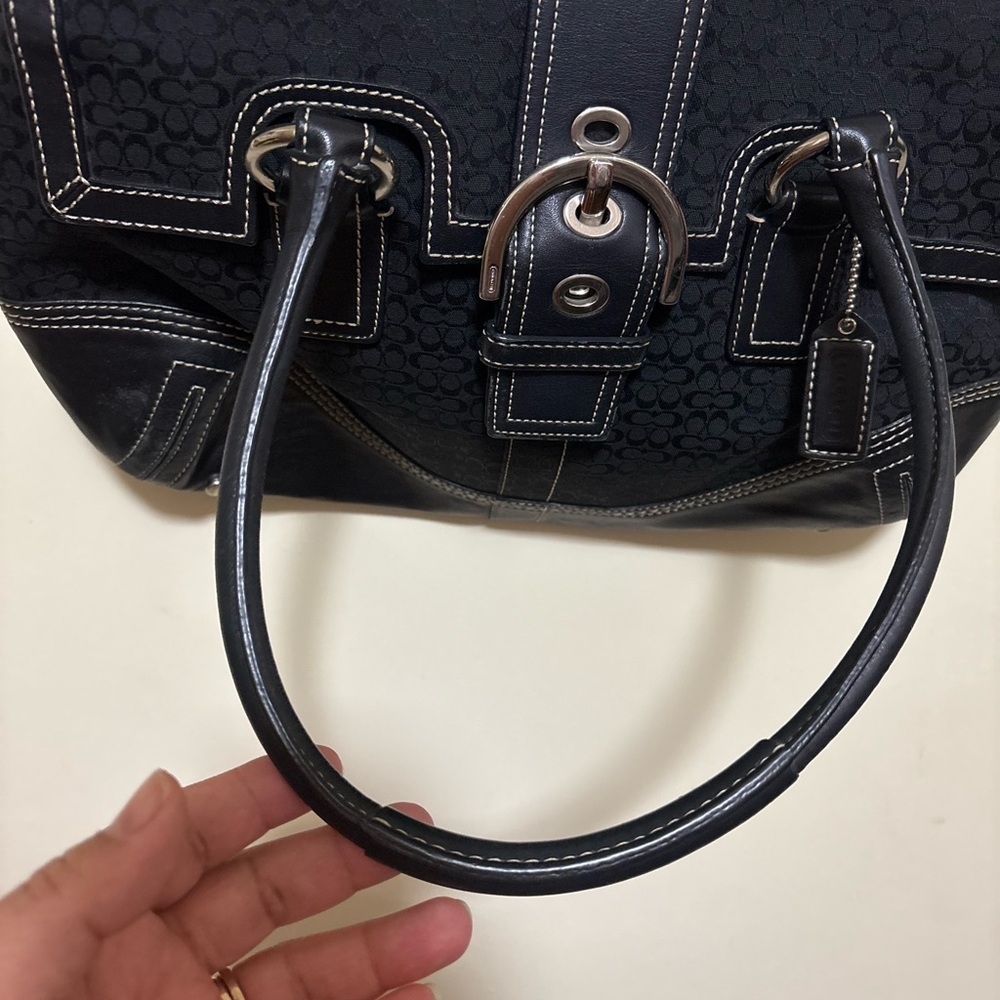 Vintage Coach 3648 Canvas Satchel Signature Soho - Picture 7 of 12